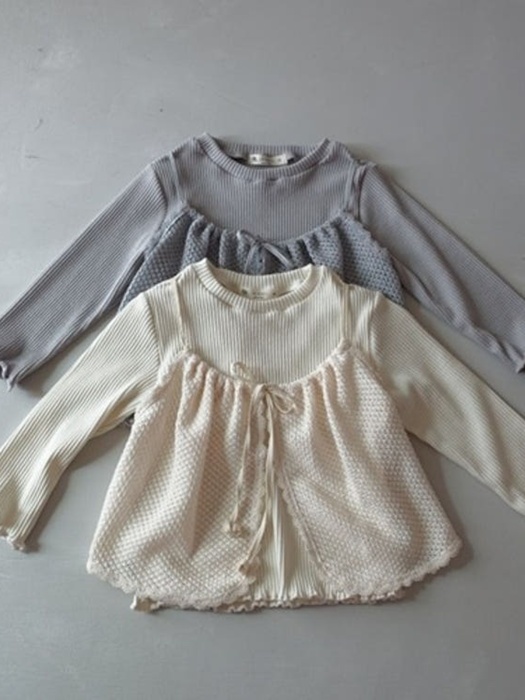 Ribbed Lace Vest Tee Ribbed Lace Vest Tee
