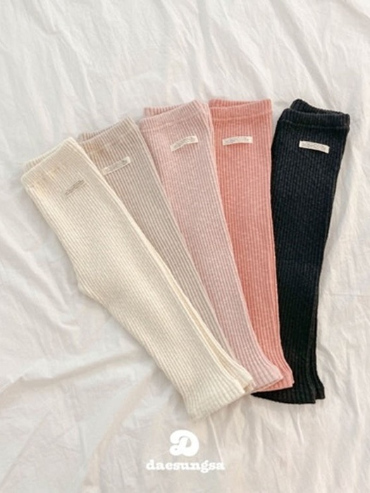 Peach Thick Ribbed Leggings