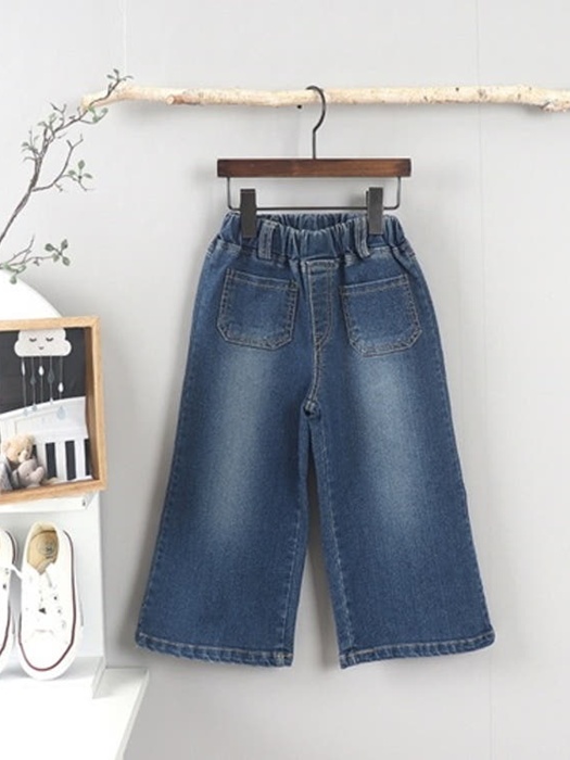 Front Pocket Wide Denim Pants Front Pocket Wide Denim Pants