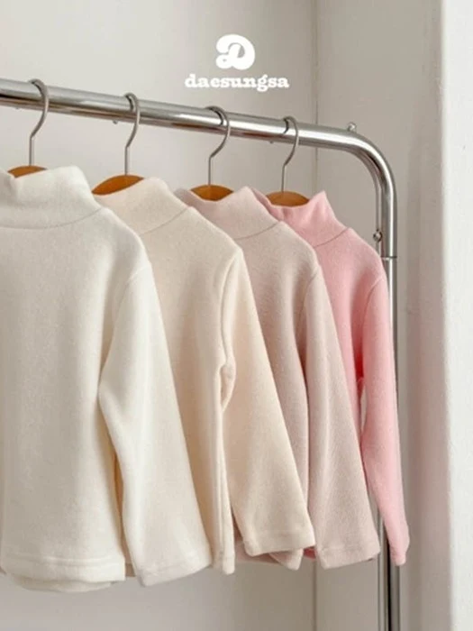 Fuzzy Turtleneck Tee