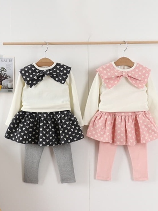 Heart Skirt Set