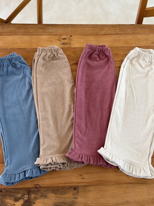 Soft Corduroy Frill Pants Soft Corduroy Frill Pants