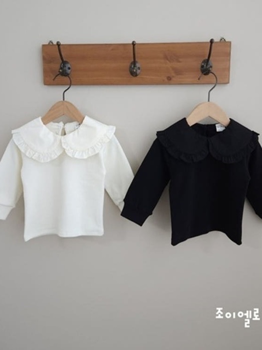 Collared Ruffled Tee Collared Ruffled Tee