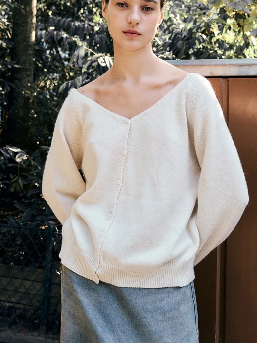 Button-up Wool Cardigan Button-up Wool Cardigan