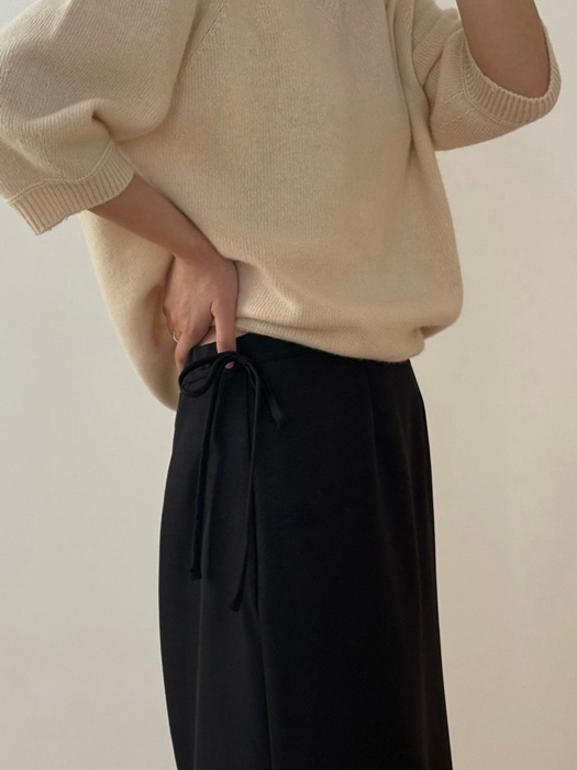 Wrinkle Back Banding Skirt Wrinkle Back Banding Skirt