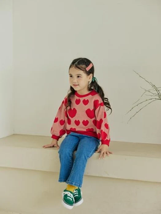 Heart Jacquard Tee