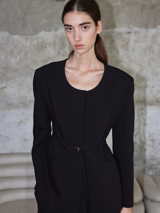 Scoop Neck Line Jacket