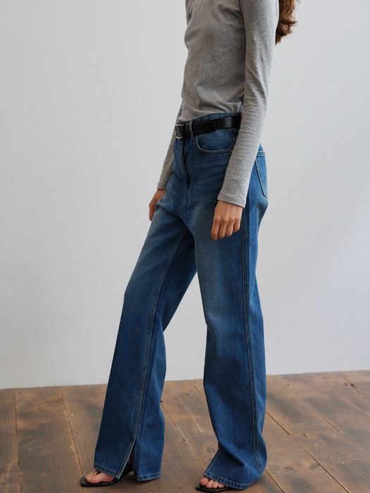 Brush Slit Denim Pants Brush Slit Denim Pants