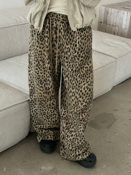 Leopard Wide Pants