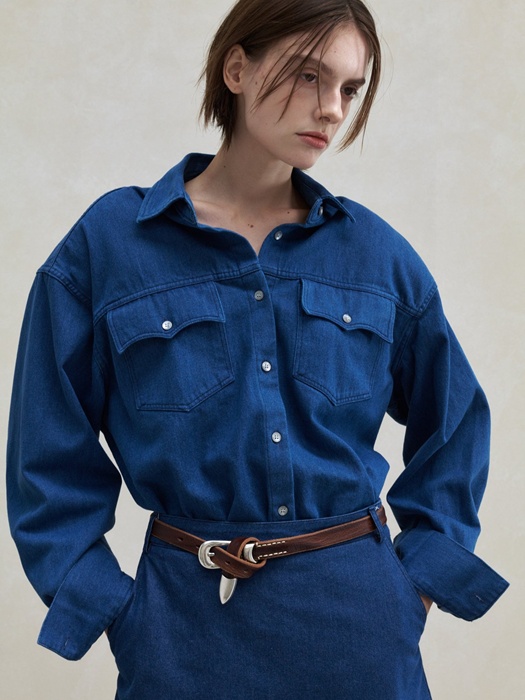 Wave Denim Shirt