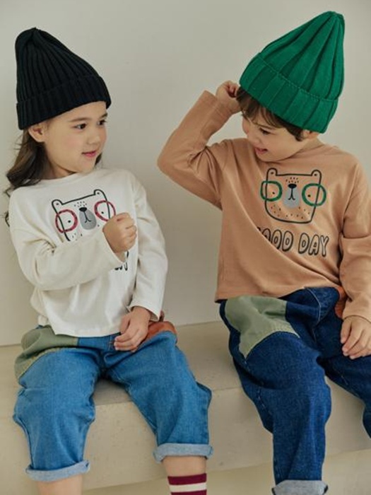 Dot Glasses Bear Tee