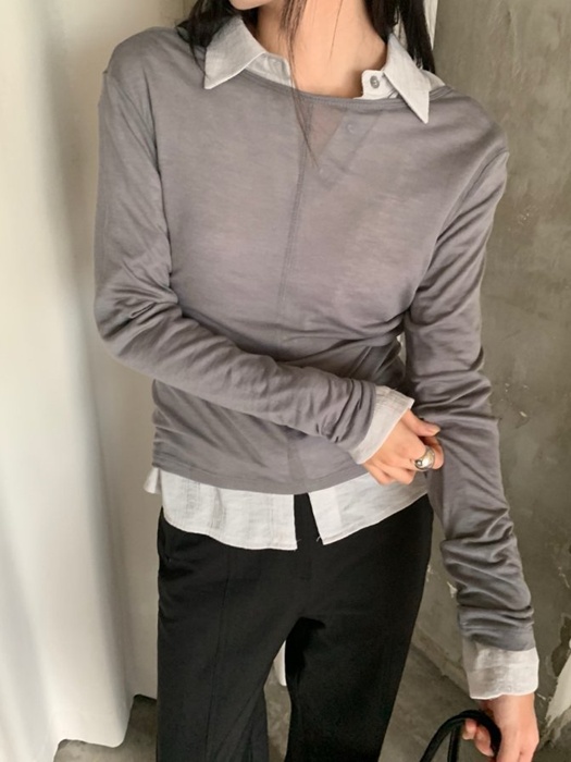 Slim Long Slit Tee