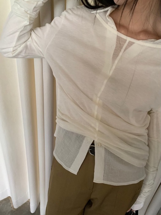 Slim Long Slit Tee