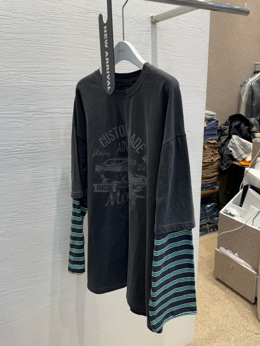 Pigment Stripe Motor Tee