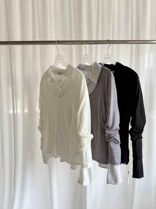 Flip Collar Blouse Flip Collar Blouse