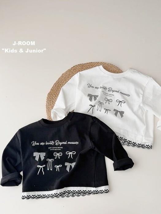 Ribbon Hem Lace Tee