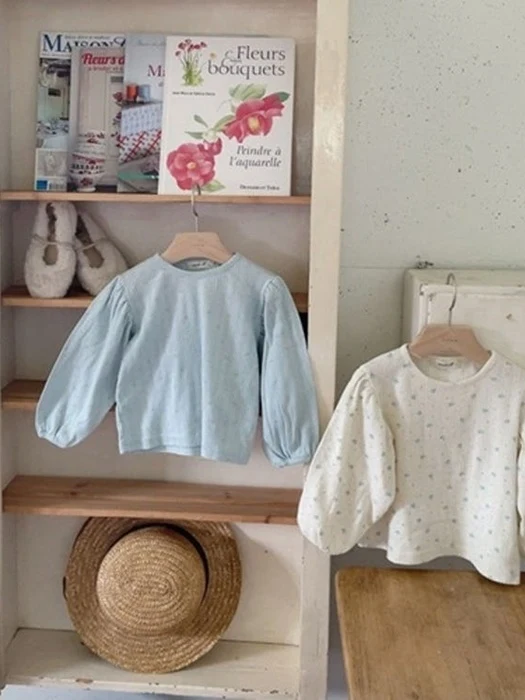 Rose Jacquard Shirring Tee