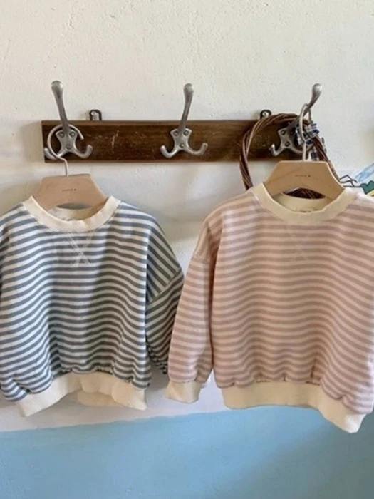 Crew Stripe Sweatshirt