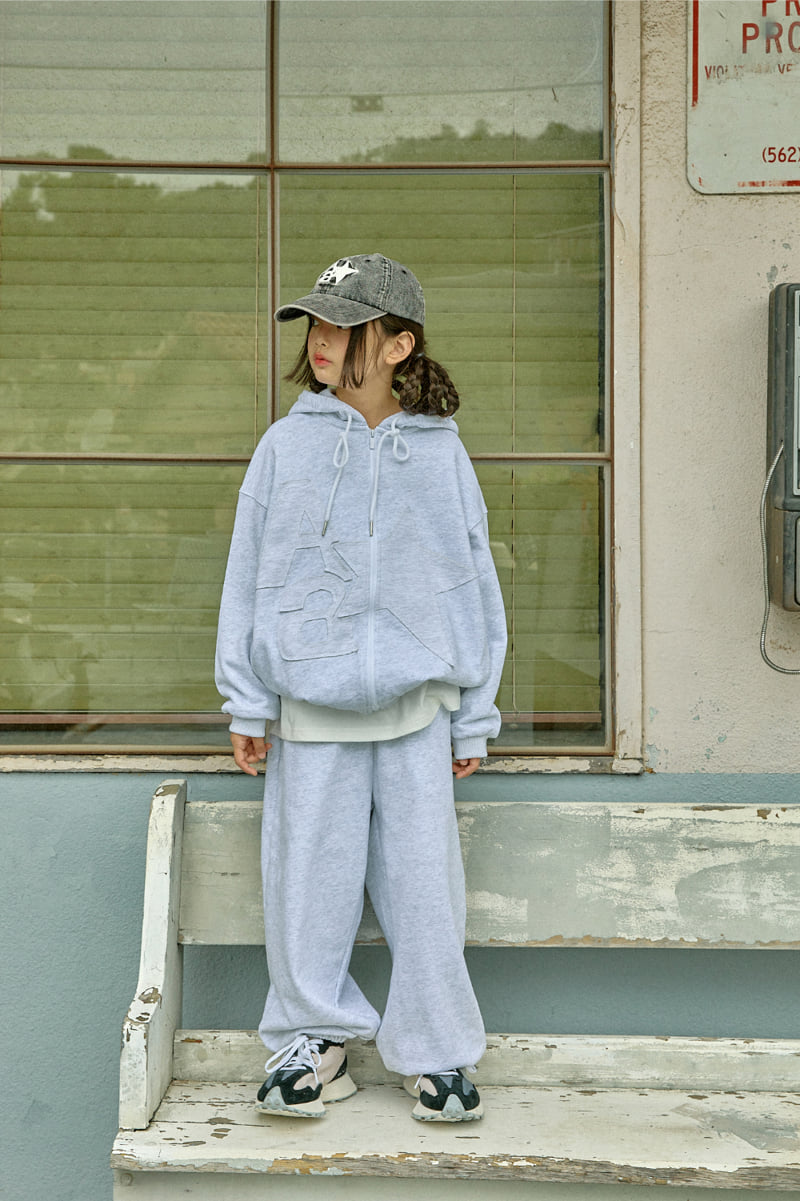 A-Market - Korean Children Fashion - #childofig - Solid Apple Hood Zip-up - 2