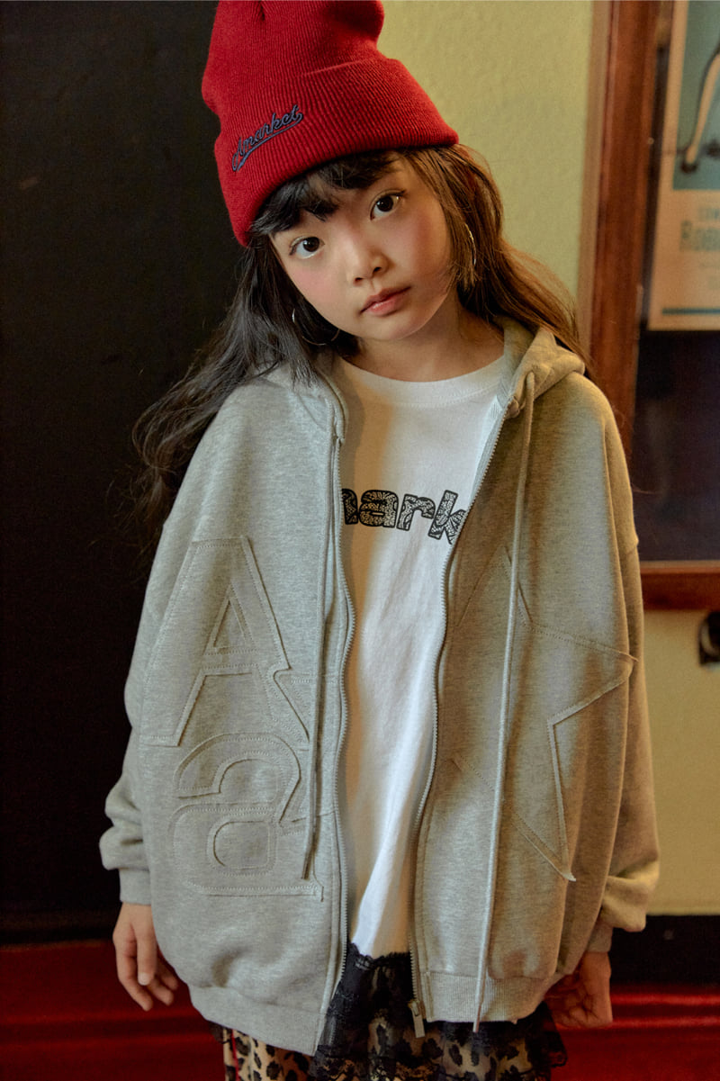 A-Market - Korean Children Fashion - #childrensboutique - Solid Apple Hood Zip-up - 3