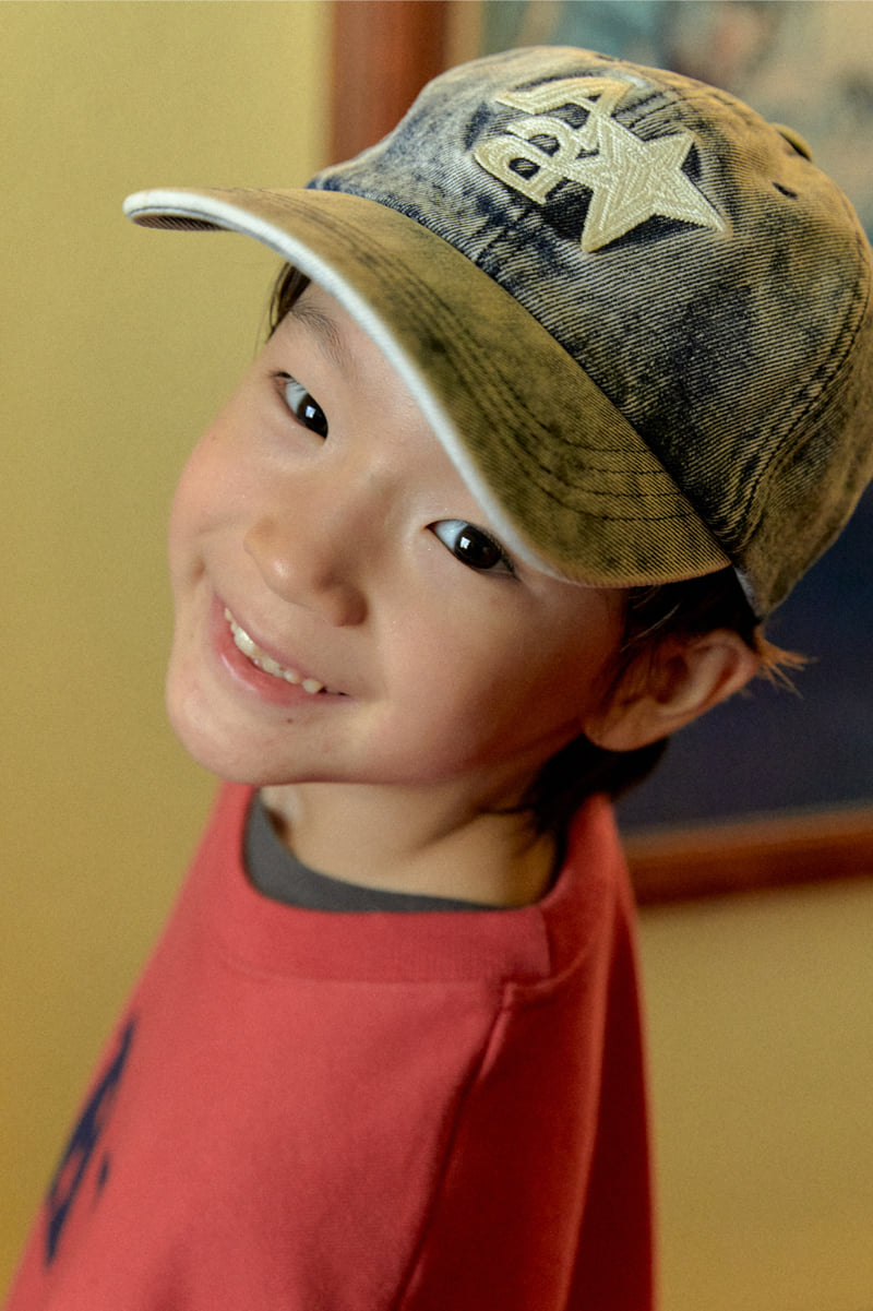 A-Market - Korean Children Fashion - #designkidswear - Vintage Star Denim Cap - 6