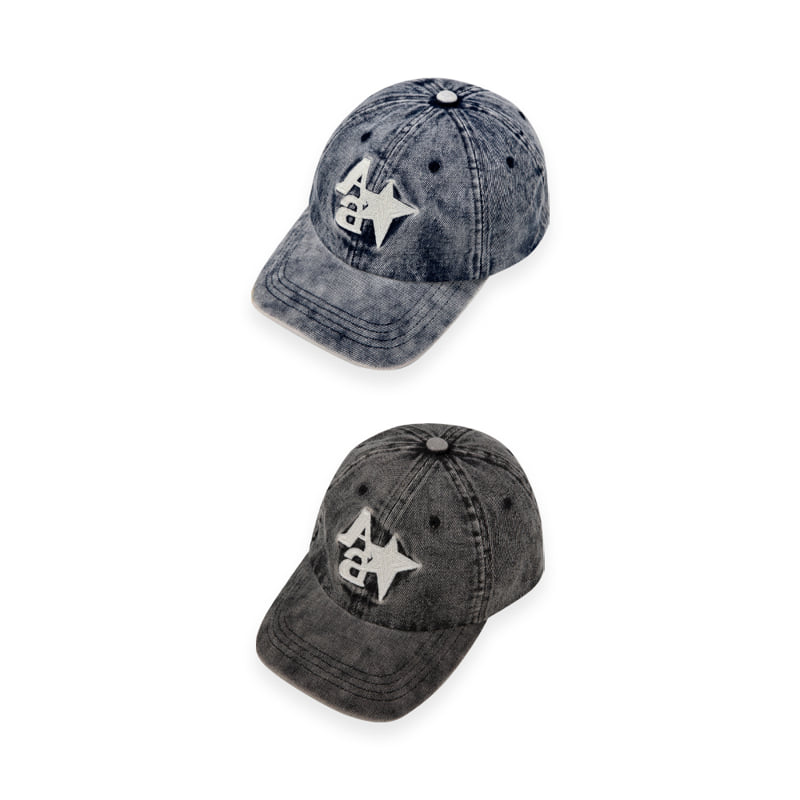 A-Market - Korean Children Fashion - #discoveringself - Vintage Star Denim Cap - 7