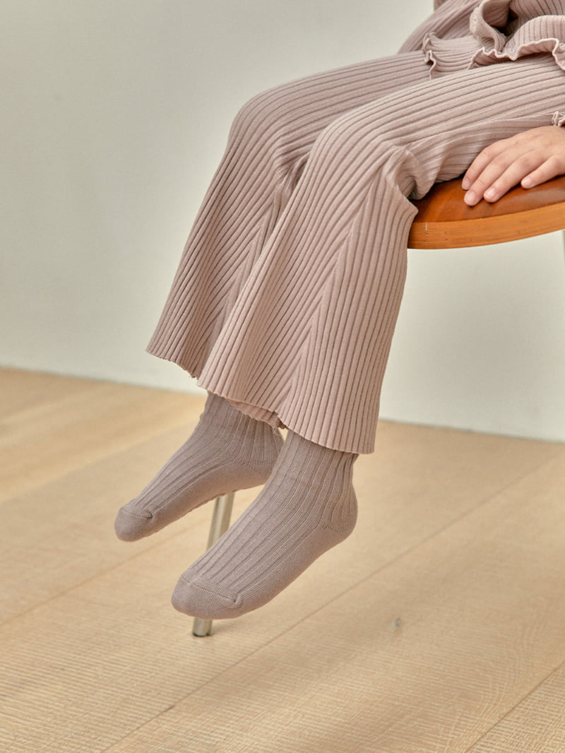 A-Market - Korean Children Fashion - #fashionkids - Ribbed Bootcut Leggings - 9