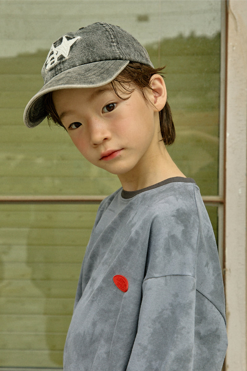 A-Market - Korean Children Fashion - #fashionkids - Vintage Star Denim Cap - 8