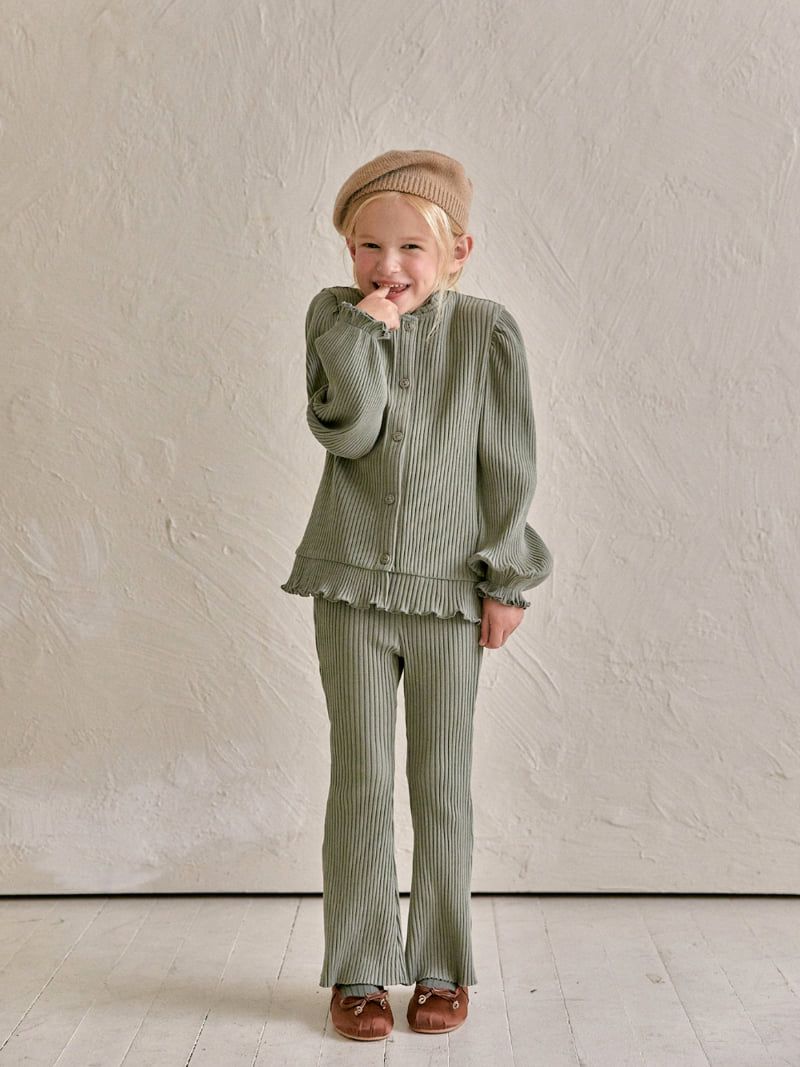 A-Market - Korean Children Fashion - #kidsshorts - Ribbed Bootcut Leggings - 10
