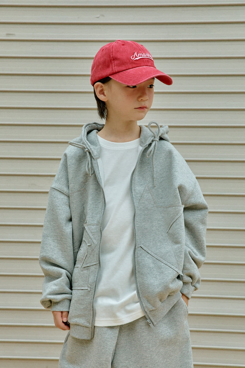 A-Market - Korean Children Fashion - #kidsshorts - Solid Apple Hood Zip-up - 7
