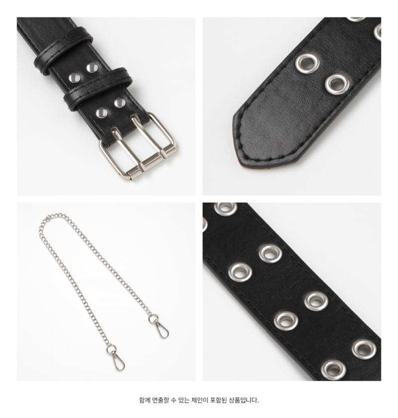 A-Market - Korean Children Fashion - #kidsstore - Eyelet Chain Belt - 12