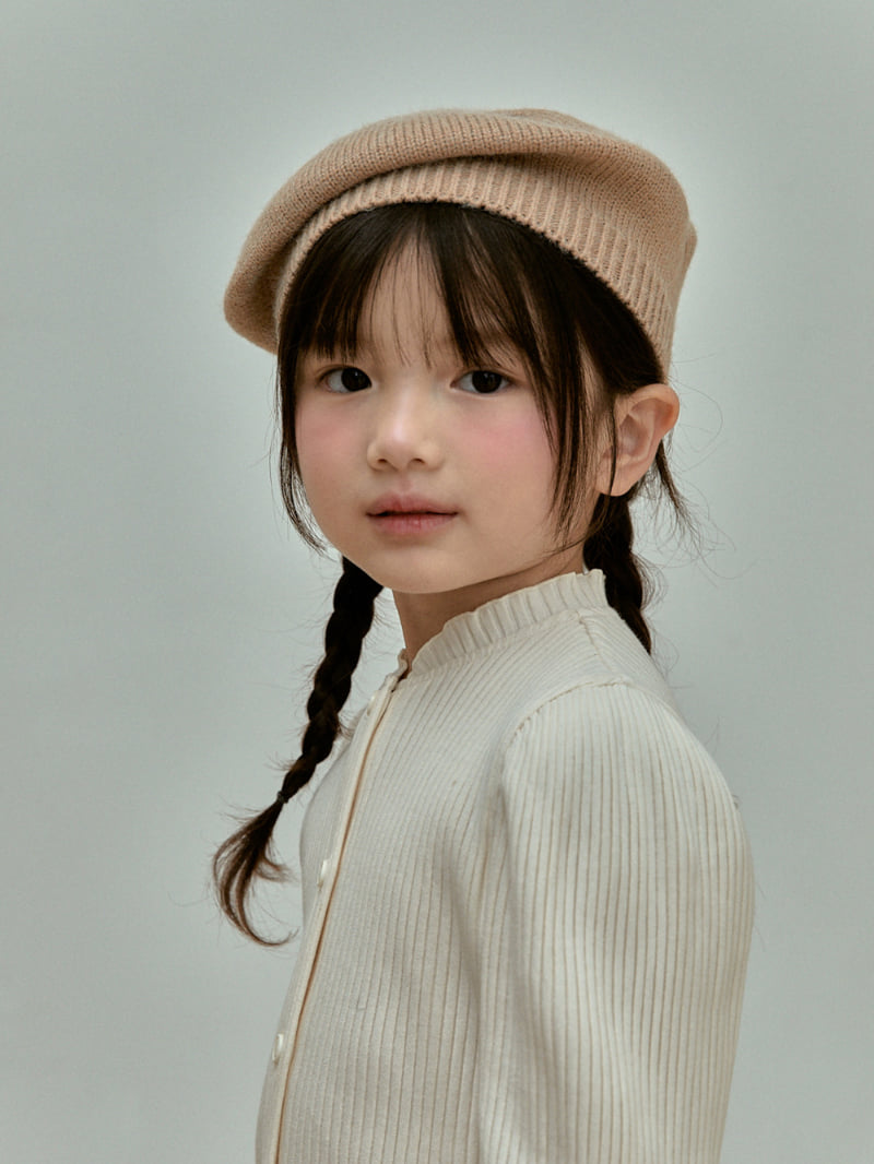 A-Market - Korean Children Fashion - #littlefashionista - Puff Ribbed Cardigan - 9
