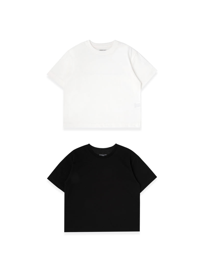 A-Market - Korean Children Fashion - #minifashionista - Basic Short Sleeve Tee Set