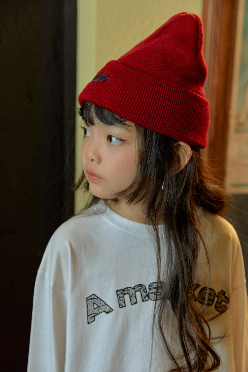 A-Market - Korean Children Fashion - #stylishchildhood - Solid A Beanie - 2