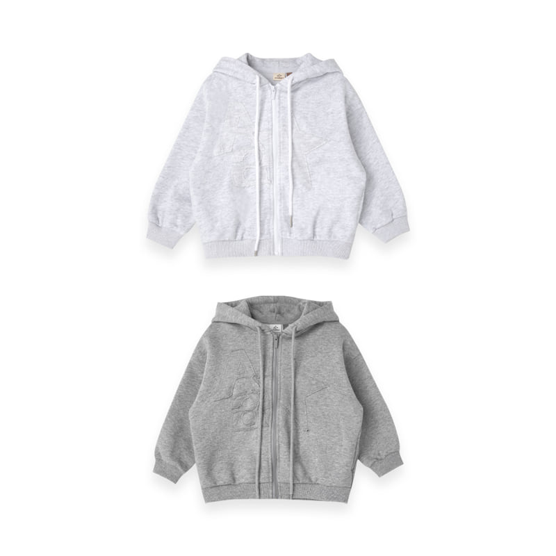 A-Market - Korean Children Fashion - #stylishchildhood - Solid Apple Hood Zip-up