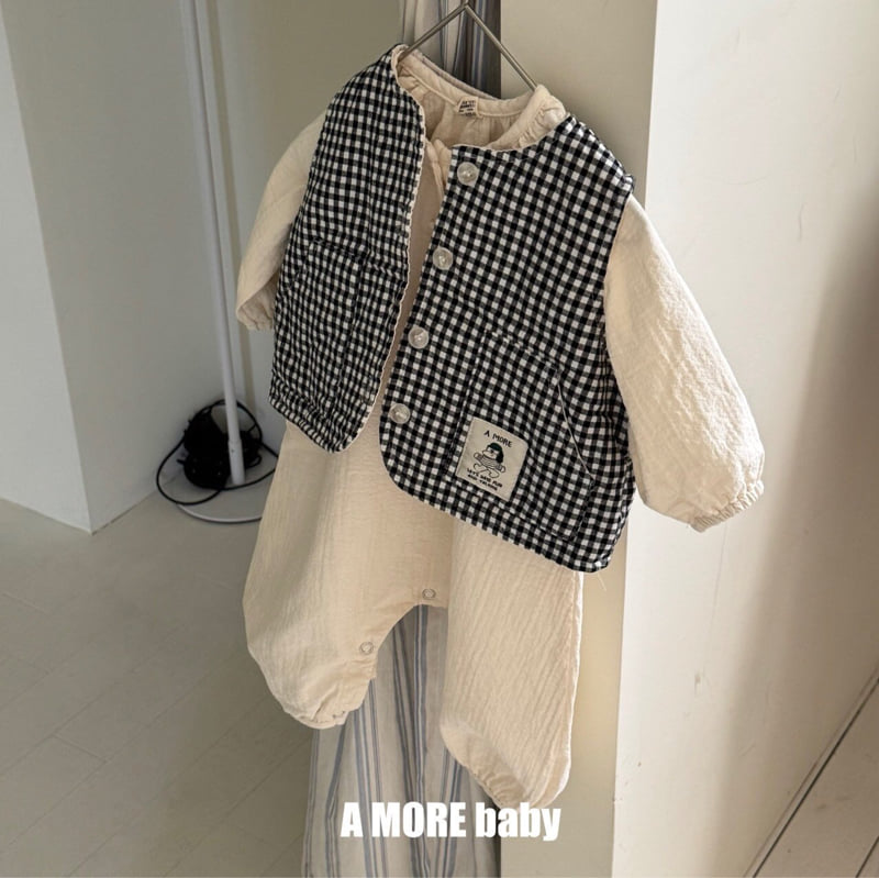 A More - Korean Baby Fashion - #onlinebabyboutique - Bebe Corn Chip Vest - 3