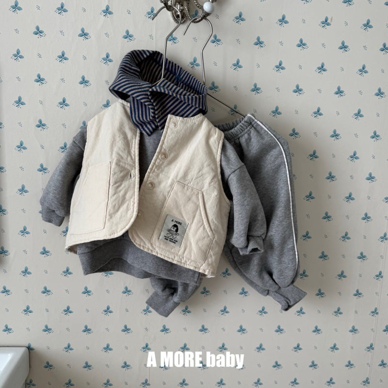 A More - Korean Baby Fashion - #onlinebabyboutique - Bebe Corn Chip Vest - 4