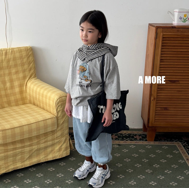 A More - Korean Children Fashion - #childofig - Milk Choco Tee - 12