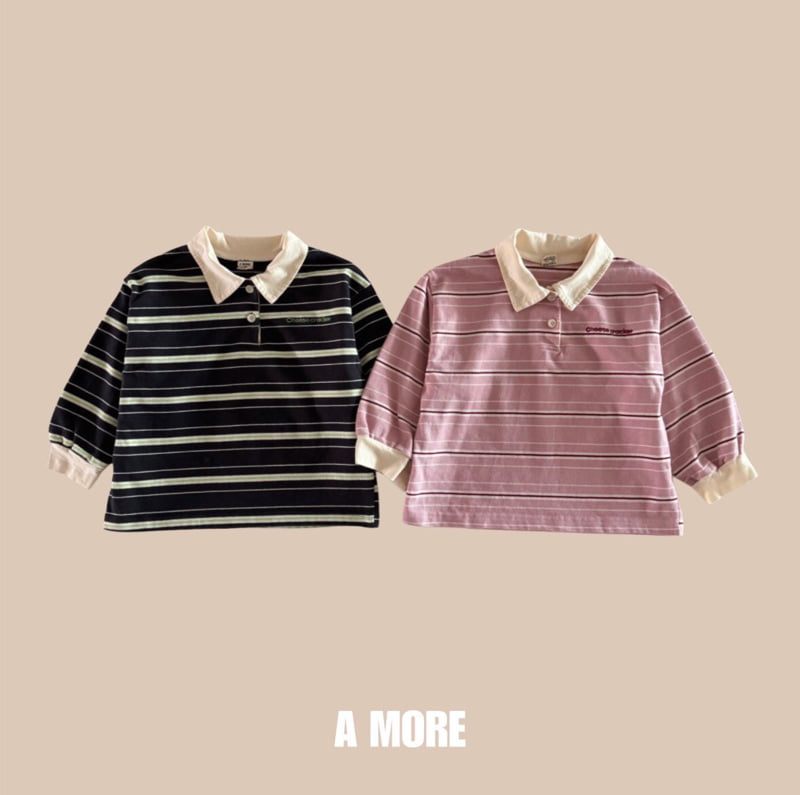 A More - Korean Children Fashion - #childrensboutique - Cheese Collar Tee