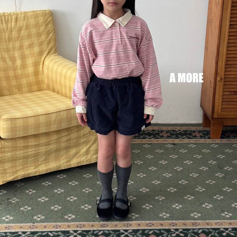 A More - Korean Children Fashion - #kidzfashiontrend - Cheese Collar Tee - 7