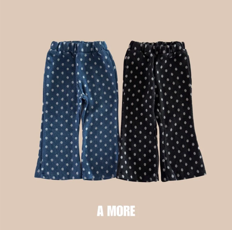 A More - Korean Children Fashion - #minifashionista - Dot Bootcut Pants