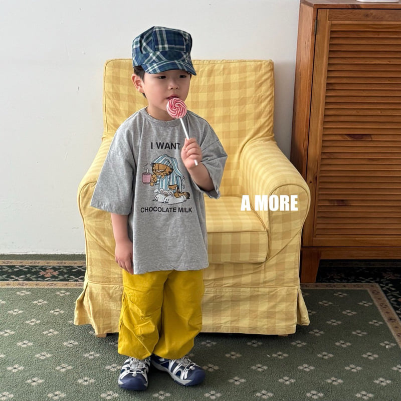A More - Korean Children Fashion - #prettylittlegirls - Milk Choco Tee - 8