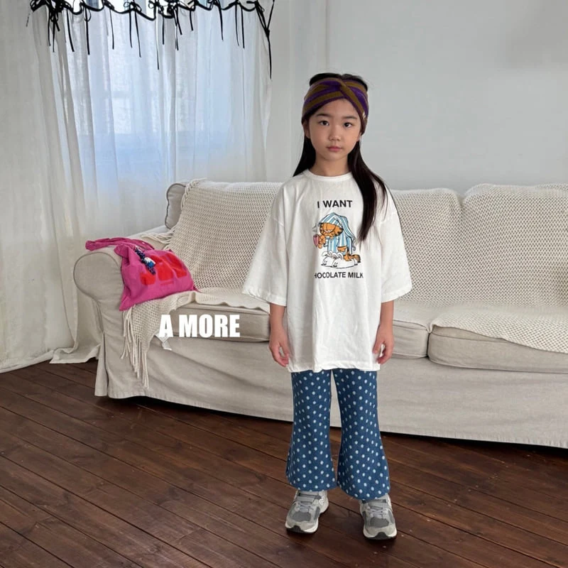 A More - Korean Children Fashion - #prettylittlegirls - Dot Bootcut Pants - 2