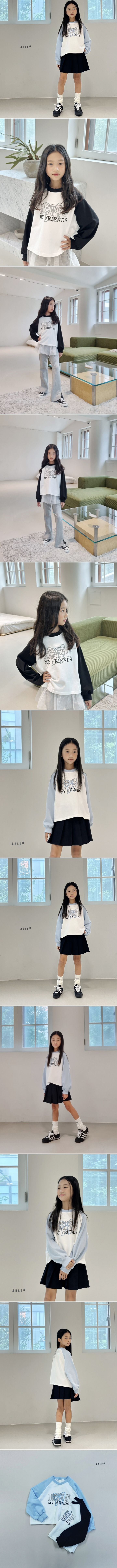 Able# - Korean Children Fashion - #Kfashion4kids - Ribbon Crop Tee - 2