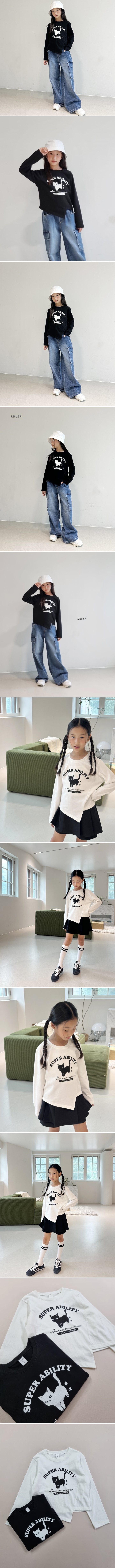 Able# - Korean Children Fashion - #todddlerfashion - Cat Tee - 2