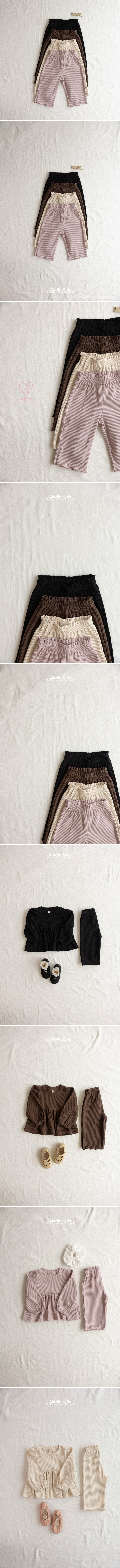 Aladin - Korean Baby Fashion - #babyfever - Autumn Ribbed Pants - 2