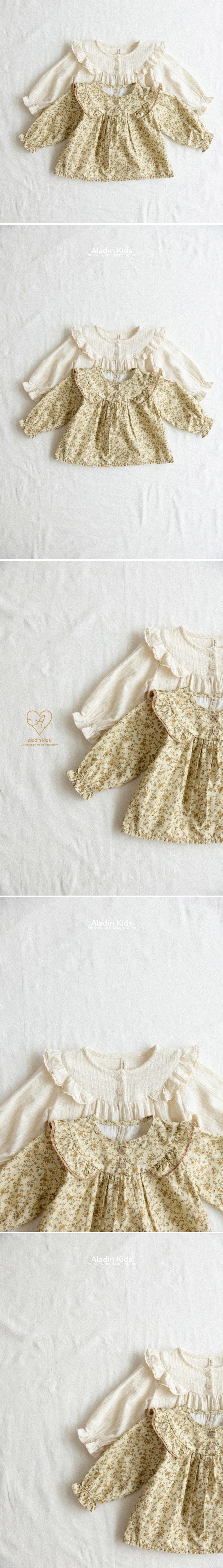 Aladin - Korean Baby Fashion - #babyoninstagram - Wing Yoke Blouse - 2