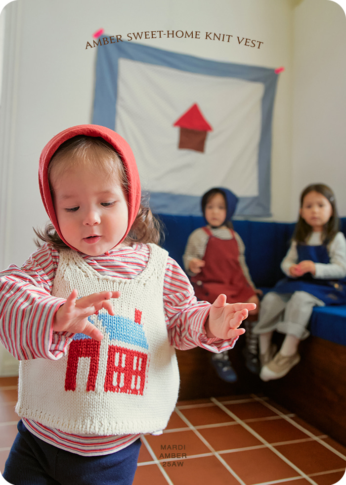 Amber - Korean Children Fashion - #childofig - Sweet Home Knit Vest