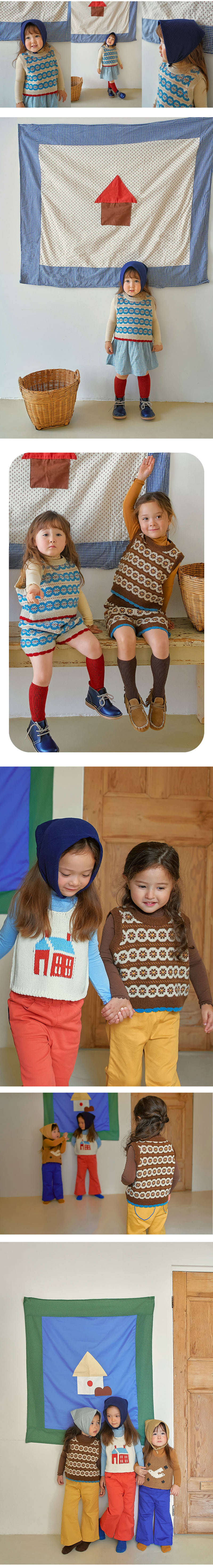 Amber - Korean Children Fashion - #childrensboutique - Lind Jacquard Vest - 3