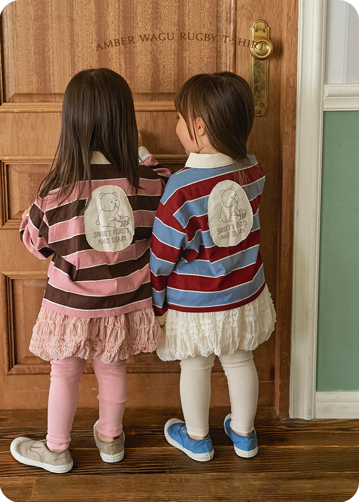 Amber - Korean Children Fashion - #fashionkids - Wagu Rugby Tee
